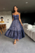 Vestido Midi Naisa Azul Marinho - SODALITA