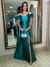 Vestido Carlota Longo Verde Esmeralda na internet