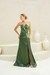 Vestido Cida Verde Oliva Escuro