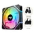 Aigo-am12pro rgb fã kit 6 fans, 120mm, caixa do computador, refrigerador de água, 4pin, pwm, cpu, 3pin5v argb, 12cm - comprar online