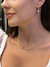 BRINCO ARGOLA LISA G, OURO 18K, COM PINGENTE CORAÇÃO DE ZIRCÔNIA na internet