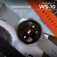WS-19 - Smartwatch com Design Redondo e Tela Nível Amoled