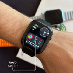 Xh9 - Modelo Tradicional 48mm Custo-benefício Com Função Dois Gestos - Smartwatch_top