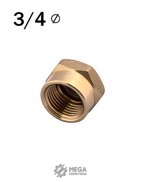 TAPA DE BRONCE HEMBRA DE 3/4