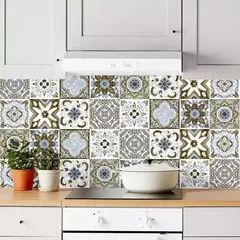 Azulejos Autoadhesivos Laminas 1.20x0.60 32 Unidades 15x15cm portugueses