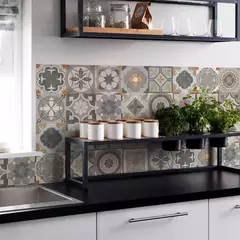 Laminas Azulejos Vintage Autoadhesivos Simil Calacareos 32 U 1.20x0.60 mts
