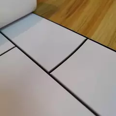Lamina Vinilo Autoadhesivo Azulejos Subway Blancos Lisos 1.25x0.60 mts - comprar online