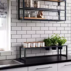 Lamina Vinilo Autoadhesivo Azulejos Subway Blancos Lisos 1.25x0.60 mts