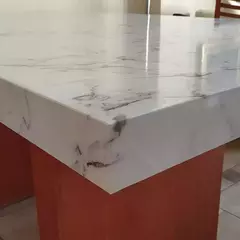 Vinilo Mármol Blanco 1.25x0,60 M Protección Uv 100 Micrones - comprar online