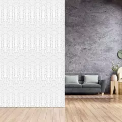 Vinilo Autoadhesivo Geométrico Decostick Base Blanca
