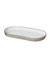 BANDEJA PEQUENA OVAL RAÍZES BRANCO TERRA - comprar online