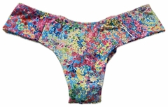 1620 Tanga fio estampada mais larga na lateral