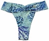 1663 Tanga Fio Estampada com Cós Drapeado