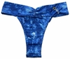 1663 Tanga Fio Estampada com Cós Drapeado