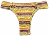 1848 Tanga normal estampada com argolas e lateral dupla