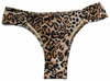 1848 Tanga normal estampada com argolas e lateral dupla