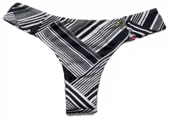 1851 Tanga fio dental confort,estampada e com lateral dupla estreita