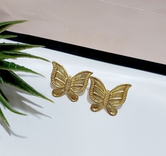 Brinco Borboleta Folheado a Ouro 18K - BDG Biju