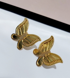 Brinco Borboleta Folheado a Ouro 18K na internet