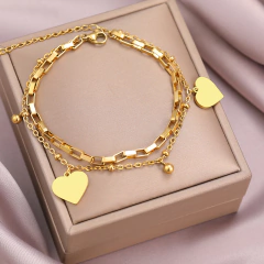 Pulseira Coração Aço Inoxidável