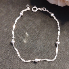 Pulseira Bolinhas Prata 925 na internet