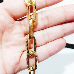 Pulseira Correntes Trabalhada Folheados a Ouro 18k - comprar online