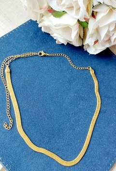 Chocker Fita Folheado a ouro 18K - BDG Biju