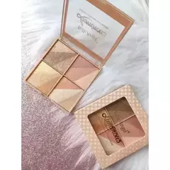 Paleta de Sombra & Bronzer & Iluminador Belle Angel B122