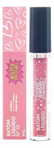 Batom Liquido Cremoso - Super Poderes Nr 01