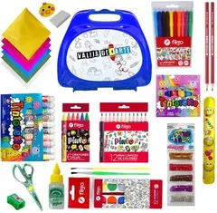 Valija Creativa Escolar Azul