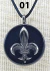 Orgonite Pingente (P 22) - Flor de Liz - comprar online