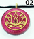 Orgonite Pingente OFC Redondo 30 Metallic - Flor de Lótus - comprar online