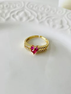 Anillo Cora fucsia