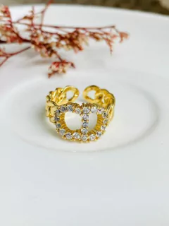 Anillo Cubano con circones