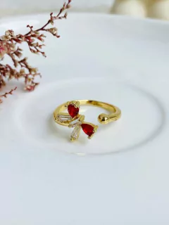 Anillo – Moño rojo