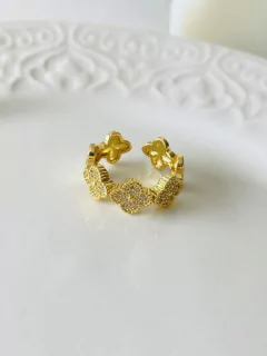 Anillo Trio De Flores