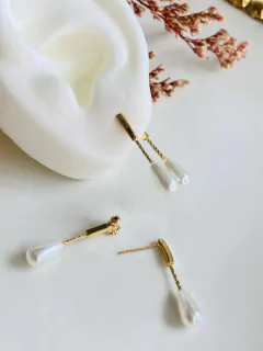 Arete Largo Perlita - comprar online