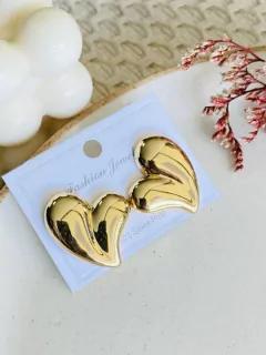 Aretes – Corazón chunky