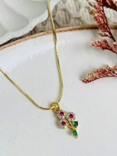Cadena Florecita Circón