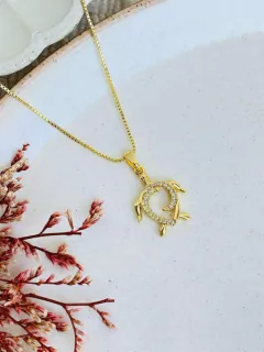 Cadena Silueta tortuga