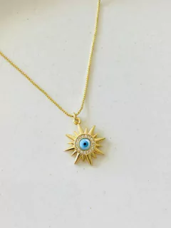 Cadena Sol Con Ojo Turco