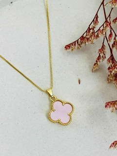 Cadena trébol Rosa