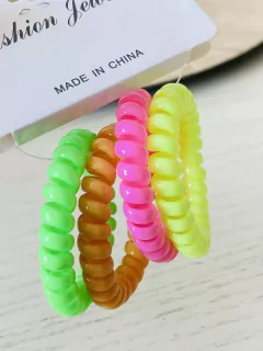 Cauchos elásticos neón