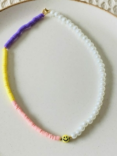 Choker combinación perlitas - colores