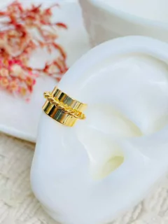 Earcuff – Cinta ancha y trenza
