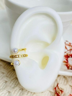 Earcuff – Doble perlita.