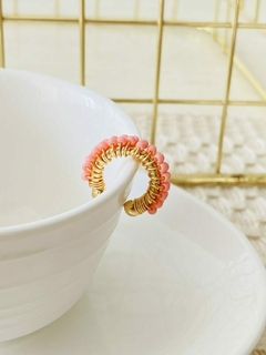 Earcuff Mostacilla Doble Linea Salmon