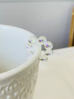 Earcuff Transparente bolitas