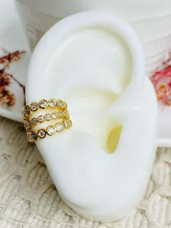 Earcuff Triple de circones