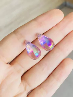 Gota Lila Traslucida-acrílico